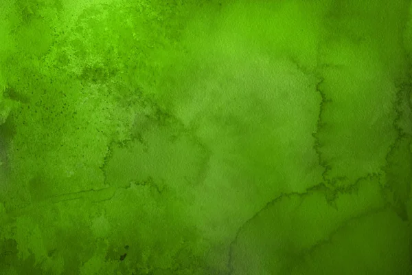 抽象绿色水彩画背景 装饰质感 — 图库照片