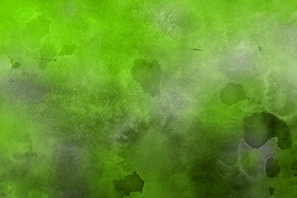 Abstrakcja Zielony Akwarele Tła Dekoracyjny Tynk — Zdjęcie stockowe