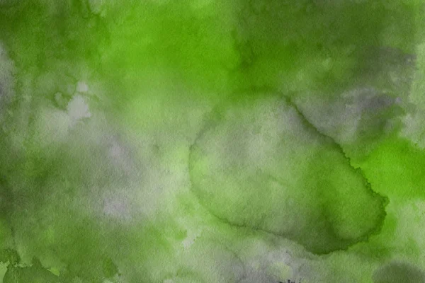 Abstrakte Grüne Aquarelle Hintergrund Dekorative Textur — Stockfoto