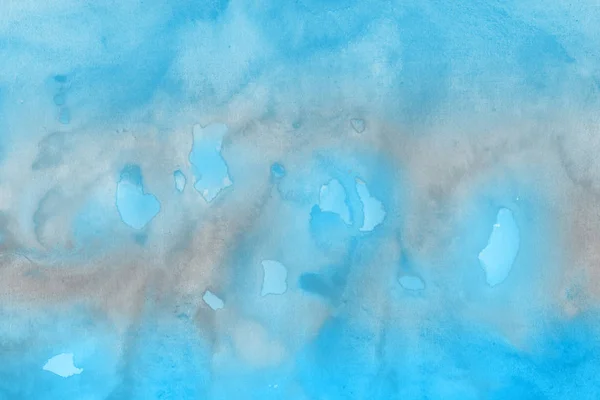 Decoratieve Blauwe Textuur Abstracte Aquarellen Achtergrond — Stockfoto