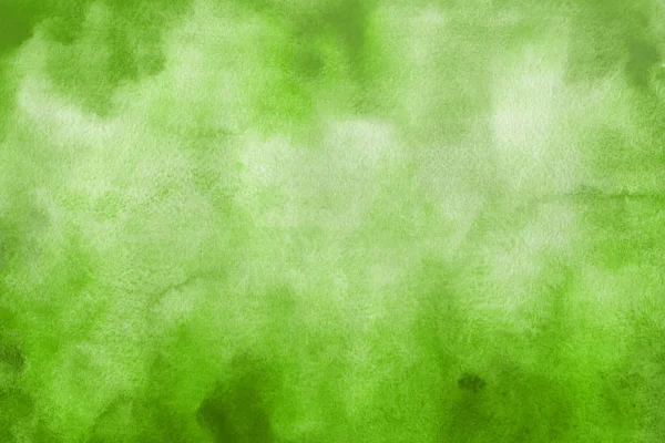 Fundo Aquarela Verde Abstrato Textura Decorativa Padrão — Fotografia de Stock