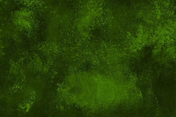 Fondo Verde Abstracto Pinturas Mezclan Textura Decorativa — Foto de Stock