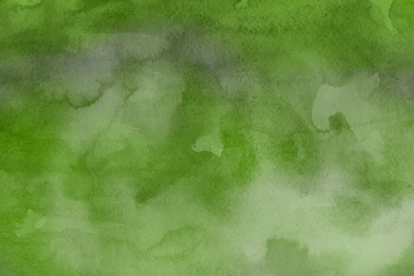 Абстрактный Зеленый Акварельный Фон Декоративная Текстура — стоковое фото