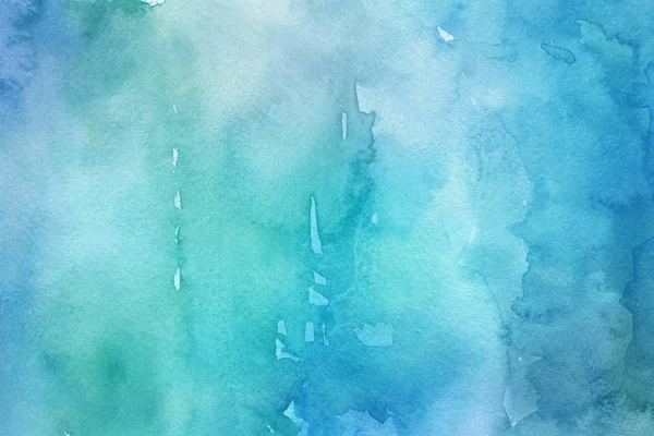 抽象的な青い水彩画背景 装飾的なテクスチャ パターン — ストック写真