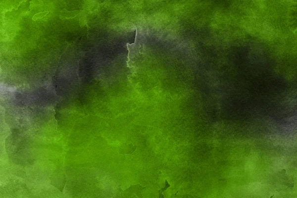 装飾的な質感 抽象的な緑水彩背景 — ストック写真