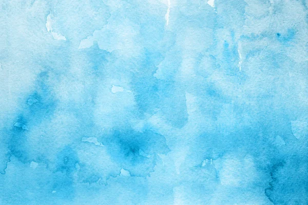 Textura Azul Decorativa Abstracto Fondo Acuarelas —  Fotos de Stock