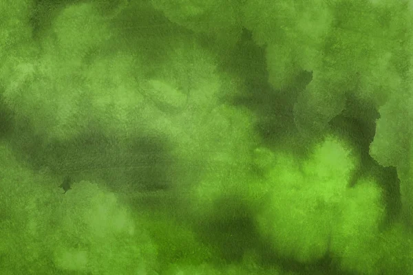 Dekoratív Textúra Absztrakt Zöld Akvarell Háttér — Stock Fotó