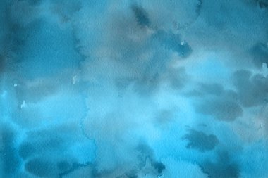 Suluboya mavi arka plan. Dekoratif doku, desen  