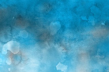  Dekoratif mavi doku. Soyut suluboya arka plan.