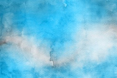  Dekoratif mavi doku. Soyut suluboya arka plan.