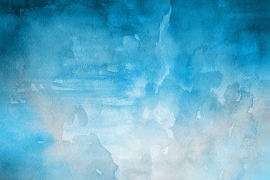  Dekoratif mavi doku. Soyut suluboya arka plan.