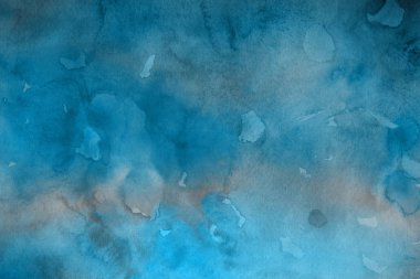  Dekoratif mavi doku. Soyut suluboya arka plan.