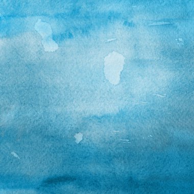 Soyut mavi suluboya arka plan dekoratif doku