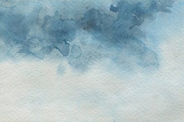 Soyut Mavi arka plan, suluboya dekoratif doku