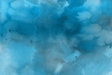 Soyut mavi suluboya arka plan. Dekoratif doku. 