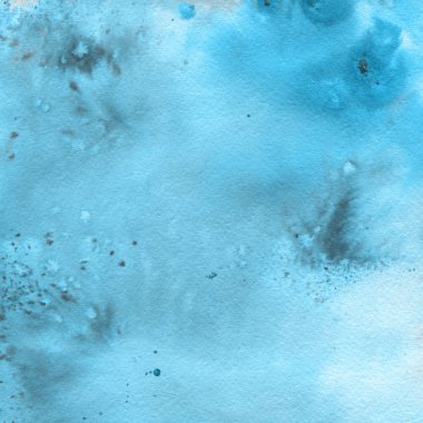 Soyut mavi suluboya arka plan dekoratif doku