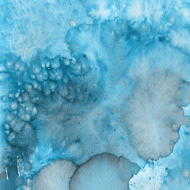 Soyut mavi suluboya arka plan dekoratif doku