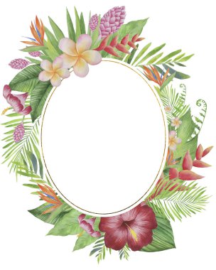  çiçekler ile bahar suluboya arka plan. Çiçekçi çerçeve dekoru.