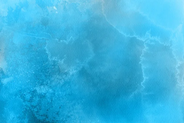Abstract Blauw Aquarellen Achtergrond Decoratieve Textuur — Stockfoto