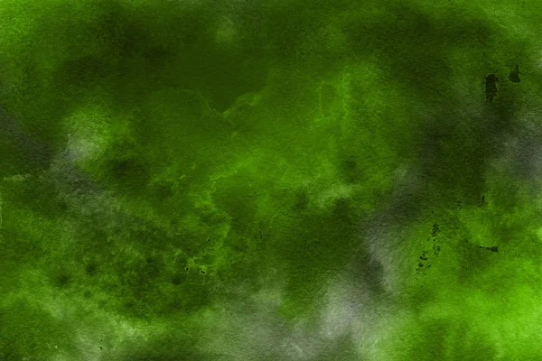 Abstrakte Grüne Aquarelle Hintergrund Dekorative Textur — Stockfoto