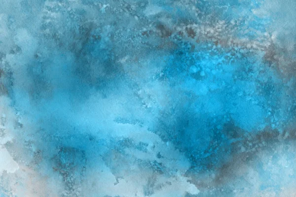 Abstrakte Blaue Aquarelle Hintergrund Dekorative Textur — Stockfoto