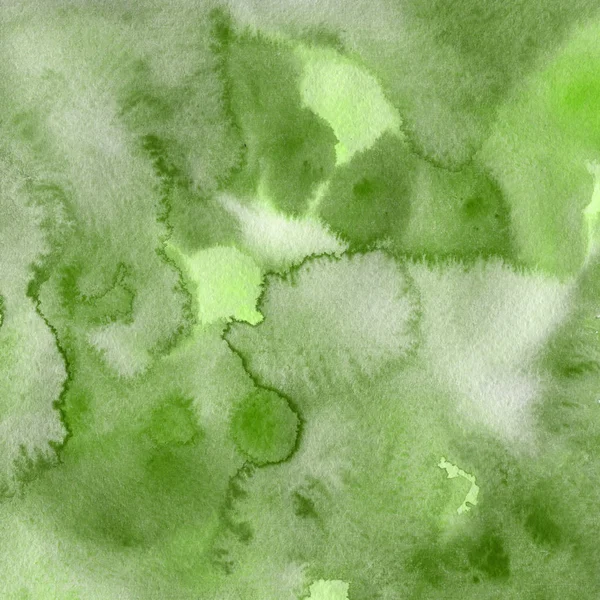 Abstrait Fond Vert Aquarelle Texture Décorative — Photo