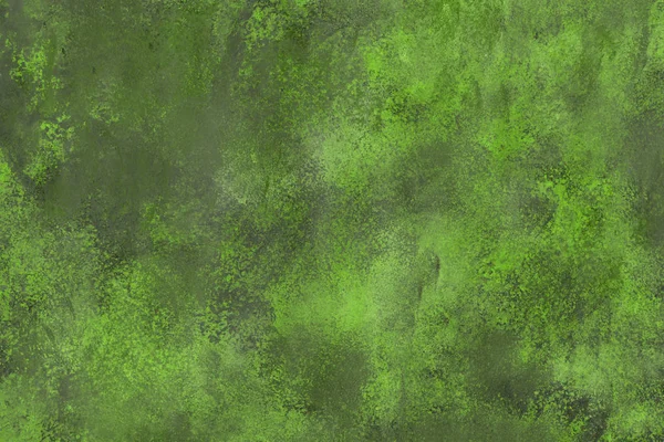 Fondo Verde Abstracto Pinturas Mezclan Textura Decorativa — Foto de Stock