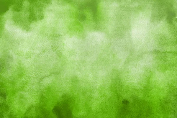 Fundo Aquarela Verde Abstrato Textura Decorativa — Fotografia de Stock