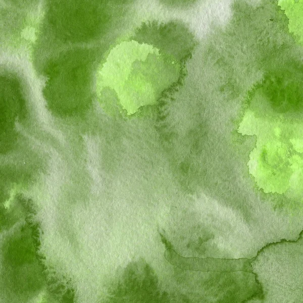 Decoratieve Textuur Abstracte Groene Aquarel Achtergrond — Stockfoto