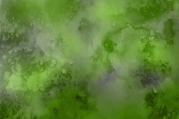 Абстрактно Зеленый Акварельный Фон Декоративная Текстура Узор — стоковое фото
