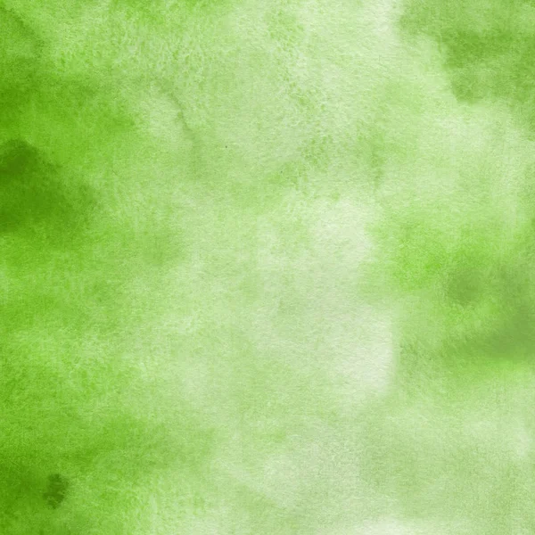 Textura Decorativa Fondo Acuarela Verde Abstracto — Foto de Stock
