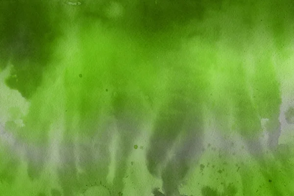抽象绿色水彩画背景 装饰质感 — 图库照片