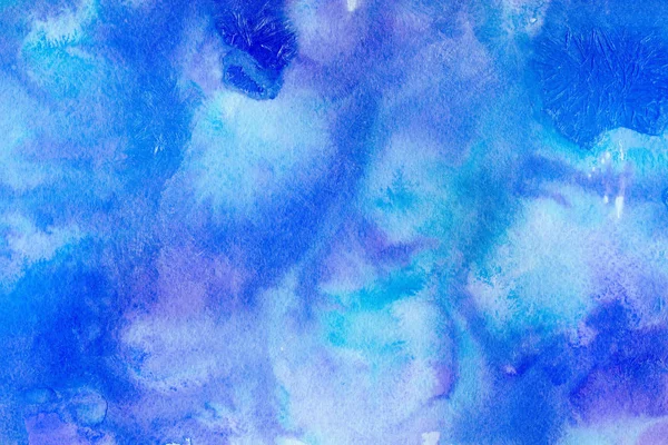 Abstract Blue Watercolor Background Decorative Texture Pattern — Stock Photo, Image