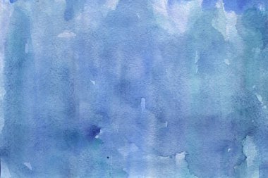 Suluboya mavi arka plan. Dekoratif doku, desen 