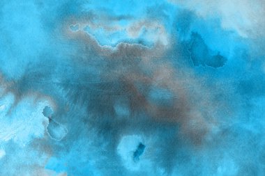  Dekoratif mavi doku. Soyut suluboya arka plan.