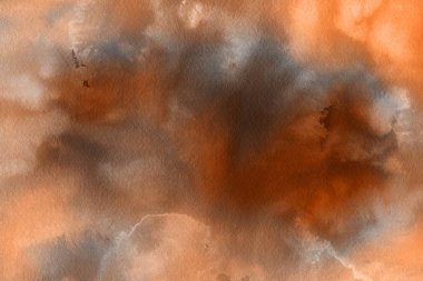 Suluboya kahverengi dekoratif doku. Arka plan