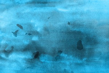  Dekoratif doku. Soyut mavi suluboya arka plan.