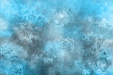 Soyut mavi suluboya arka plan. Dekoratif doku. 