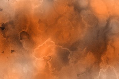 Sulu boya dekoratif doku. Kahverengi arka plan