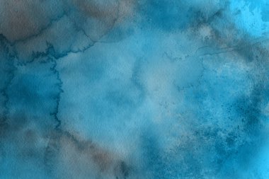 Soyut mavi suluboya arka plan. Dekoratif doku. 
