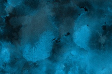  Dekoratif doku. Soyut mavi suluboya arka plan.