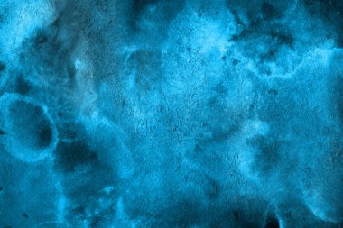  Dekoratif doku. Soyut mavi suluboya arka plan.