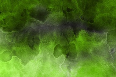 Dekoratif doku. Yeşil suluboya arka plan