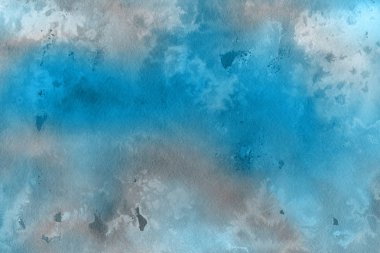 Soyut mavi suluboya arka plan. Dekoratif doku. 