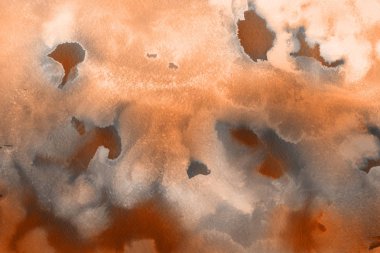 Sulu boya dekoratif doku. Kahverengi arka plan