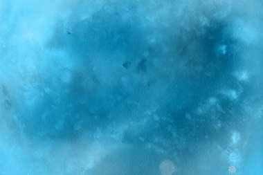 Suluboya mavi arka plan. Dekoratif doku, desen  