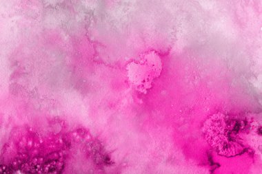 Sulu boya dekoratif doku. Parlak pembe arka plan