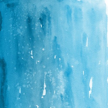  Dekoratif doku. Soyut mavi suluboya arka plan.