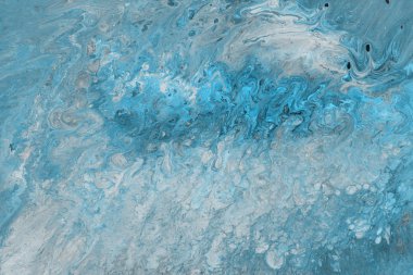 Mavi arka plan, boya dekoratif doku karıştırın.