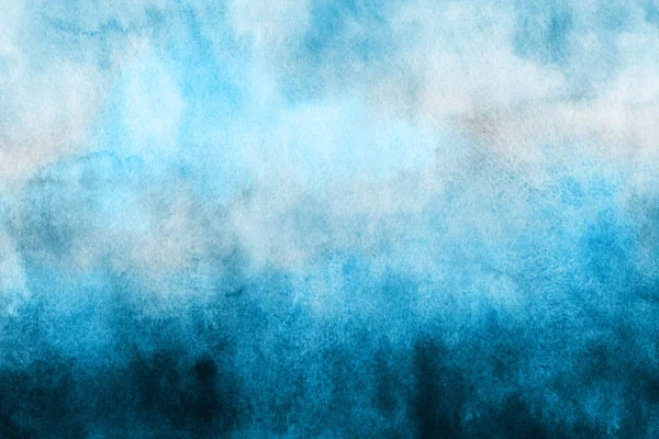 装飾的な青いテクスチャ 抽象的な水彩画の背景 — ストック写真